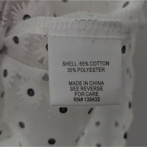 Modcloth Daisy Button Down Front Tie Retro Shirt Top Women's Size Medium - Picture 5 of 5